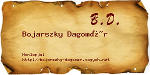 Bojarszky Dagomér névjegykártya